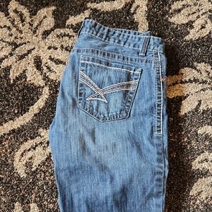 Cinch Blue Women's Skinny Jeans with Contrast Pocket Stitching